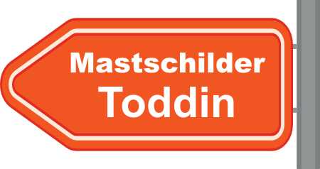 Mastschilder Toddin ➜ Außenwerbung die gesehen wird